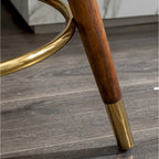 Tabouret de comptoir pivotant à 360° en tissu bouclette, 23,88 po