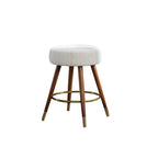 Tabouret de comptoir pivotant à 360° en tissu bouclette, 23,88 po