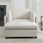 Fauteuil moderne surdimensionné avec ottoman
