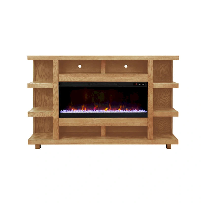 Cheminée décorative de 72 pouces avec insert de cheminée électrique