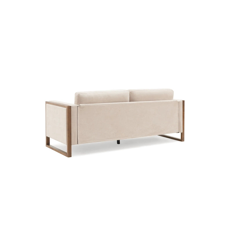 Canapé 3 places Lily Modern 198 cm avec pieds en bois massif