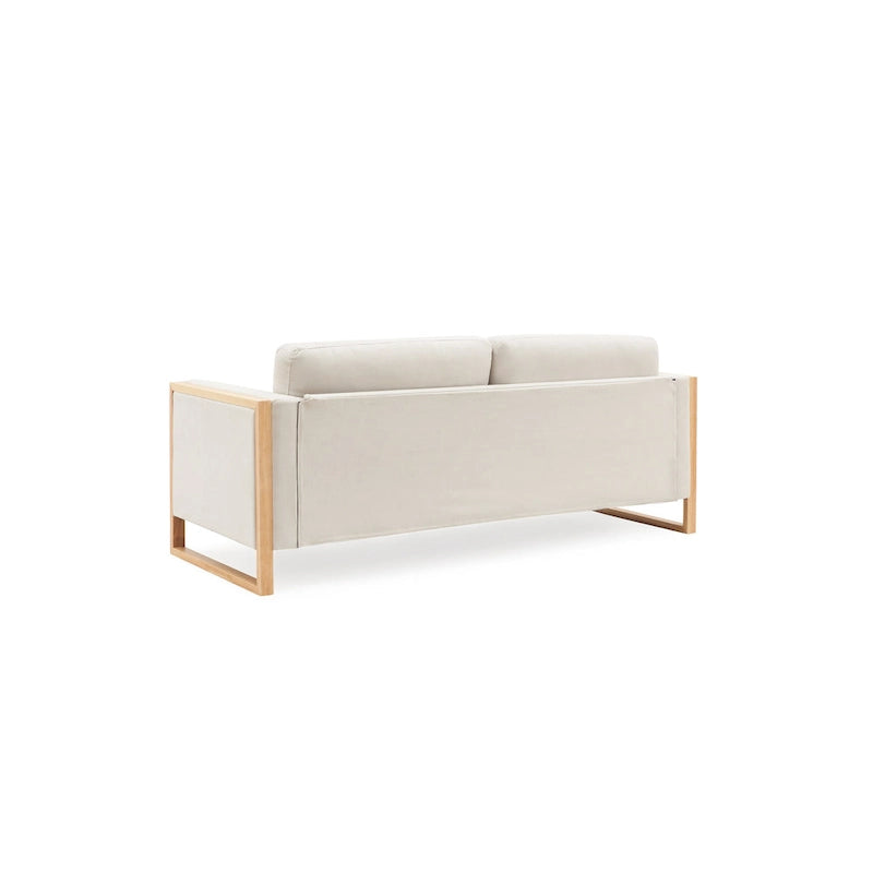 Canapé 3 places Lily Modern 198 cm avec pieds en bois massif