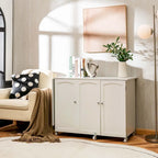 Table de couture pliante avec armoire de rangement et roulettes