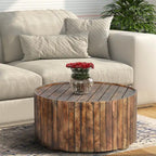 Lit californien moderne en tissu gris et noyer
