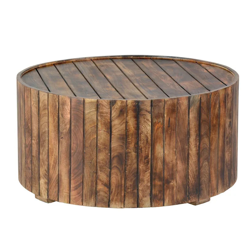 Lit californien moderne en tissu gris et noyer