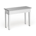 Table d'appoint miroir avec quincaillerie en cristal