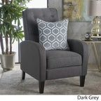 Fauteuil inclinable en tissu capitonné