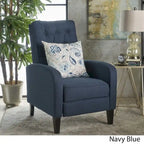 Fauteuil inclinable en tissu capitonné