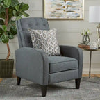 Fauteuil inclinable en tissu capitonné