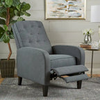 Fauteuil inclinable en tissu capitonné