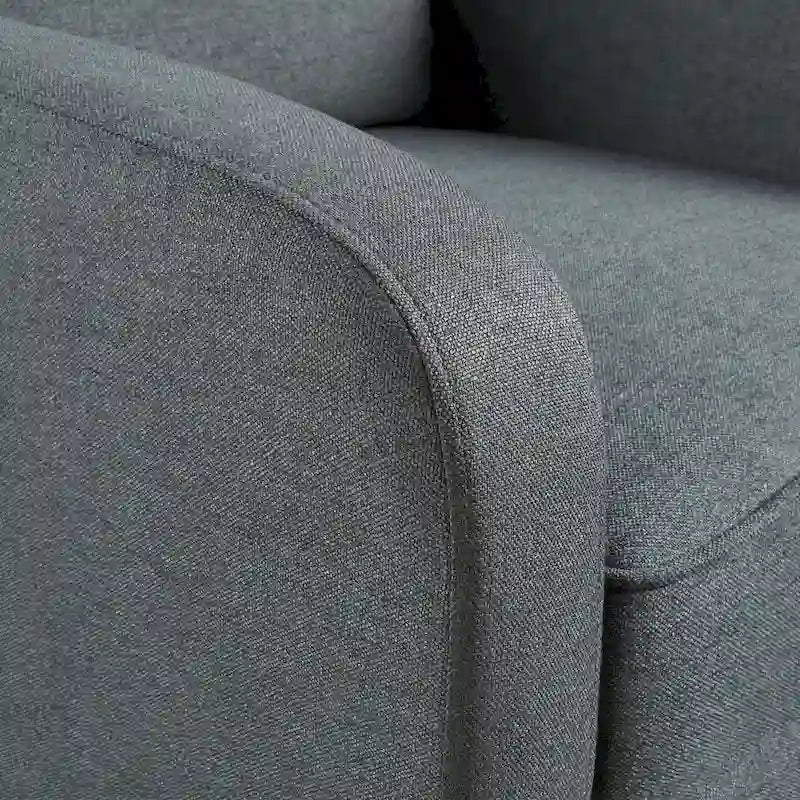 Fauteuil inclinable en tissu capitonné