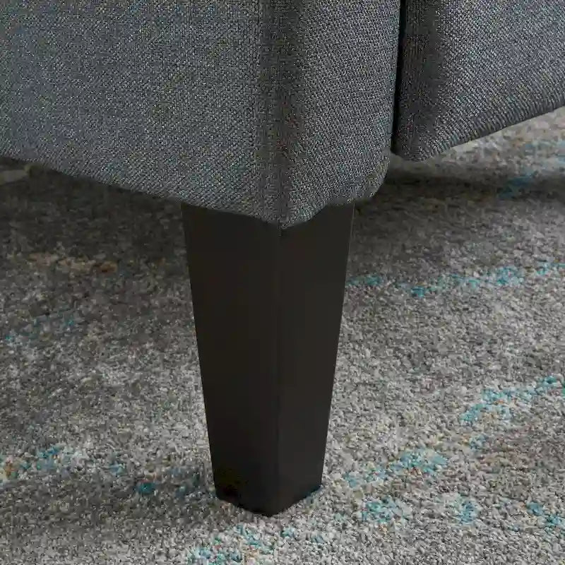 Fauteuil inclinable en tissu capitonné