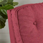 Fauteuil inclinable en tissu capitonné