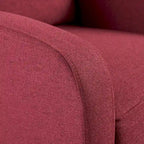 Fauteuil inclinable en tissu capitonné