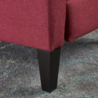 Fauteuil inclinable en tissu capitonné