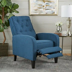 Fauteuil inclinable en tissu capitonné