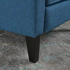 Fauteuil inclinable en tissu capitonné