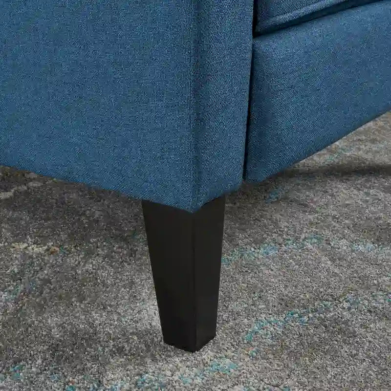 Fauteuil inclinable en tissu capitonné