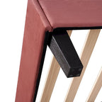 Lit plateforme capitonné en velours, forme coquillage