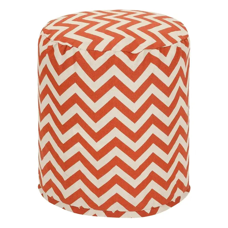 Pouf ottoman intérieur/extérieur Chevron 40x40x43 cm