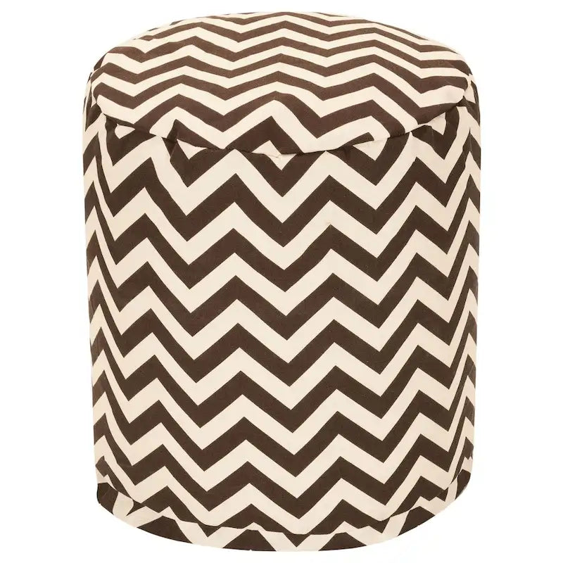 Pouf ottoman intérieur/extérieur Chevron 40x40x43 cm