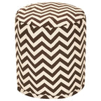 Pouf ottoman intérieur/extérieur Chevron 40x40x43 cm