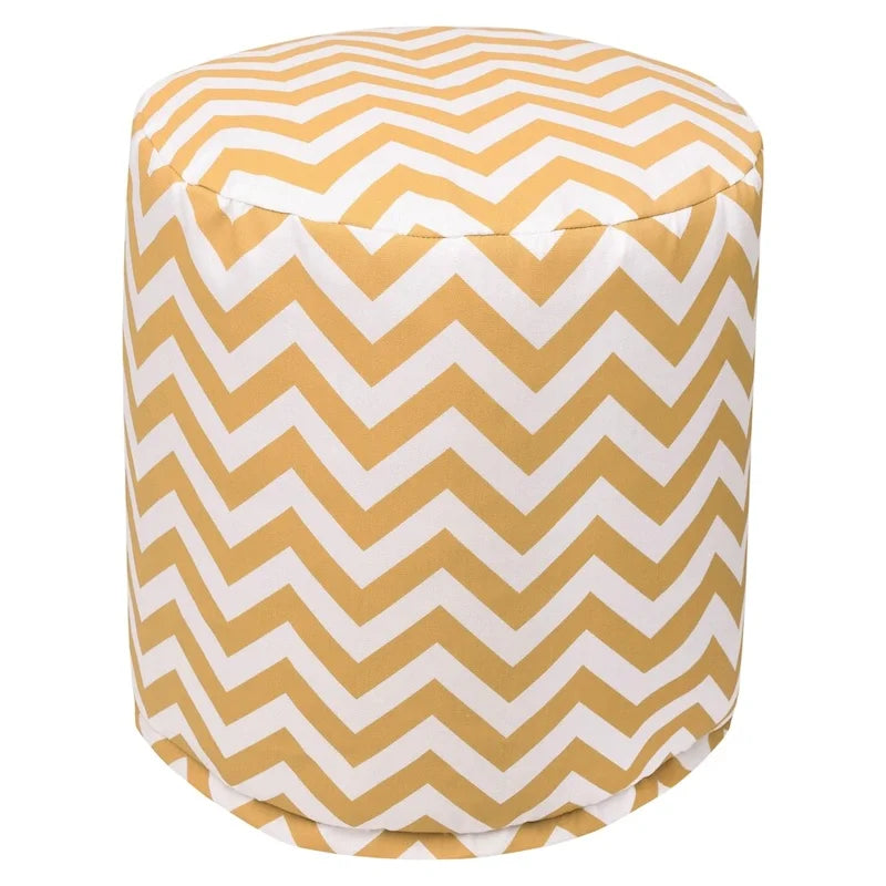 Pouf ottoman intérieur/extérieur Chevron 40x40x43 cm