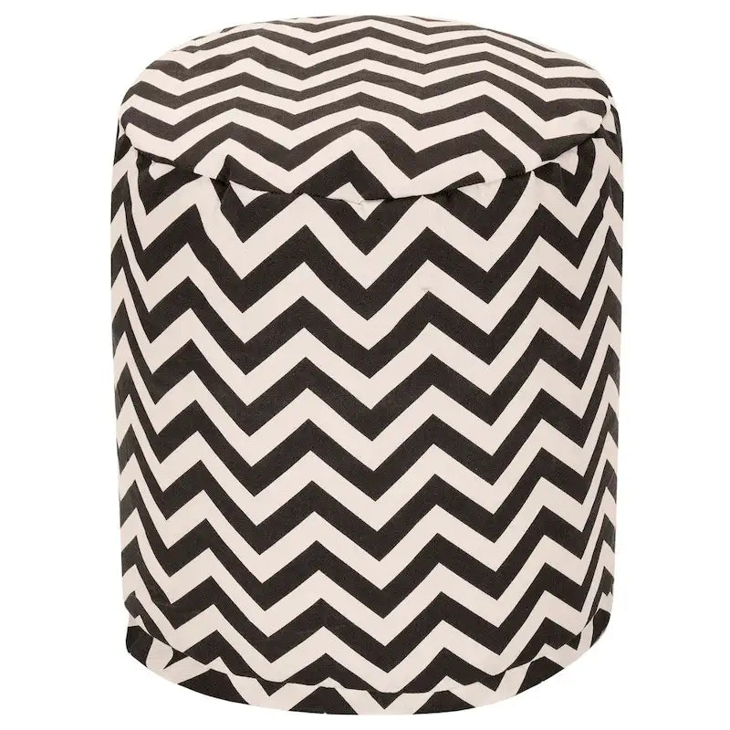 Pouf ottoman intérieur/extérieur Chevron 40x40x43 cm