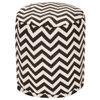 Pouf ottoman intérieur/extérieur Chevron 40x40x43 cm