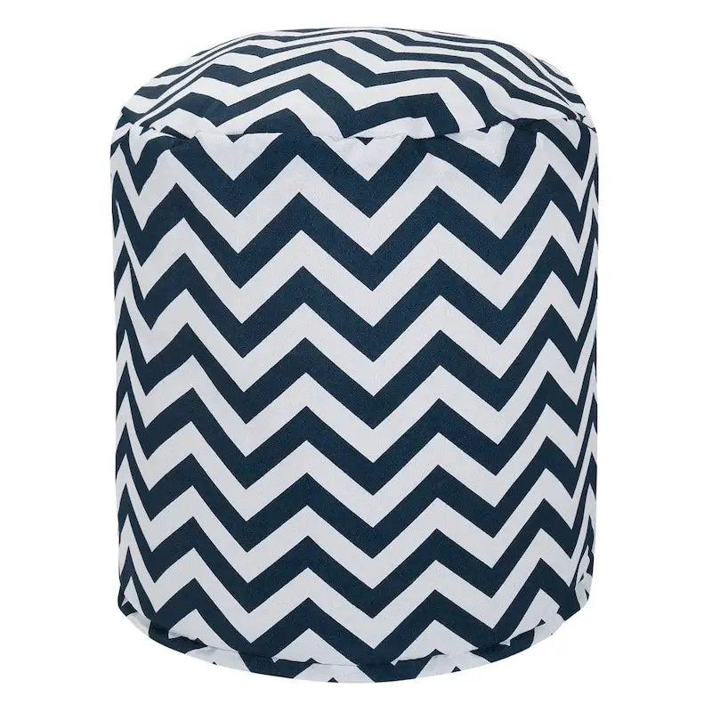 Pouf ottoman intérieur/extérieur Chevron 40x40x43 cm