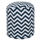 Pouf ottoman intérieur/extérieur Chevron 40x40x43 cm