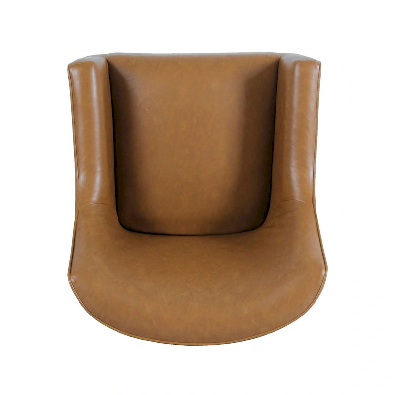 Fauteuil d'appoint moderne en tissu tissé avec pieds en métal noir mat