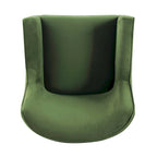 Fauteuil d'appoint moderne en tissu tissé avec pieds en métal noir mat