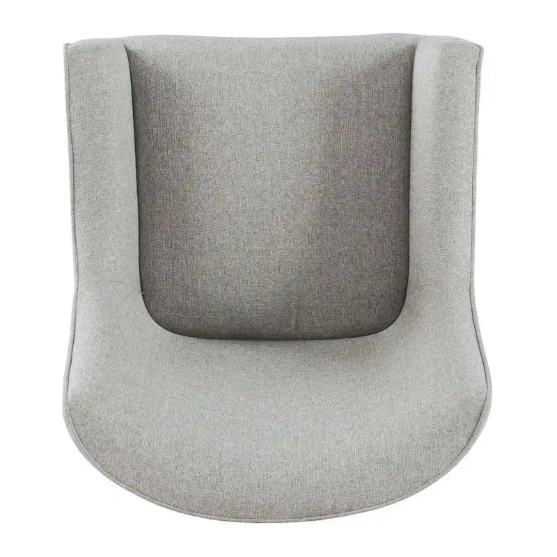Fauteuil d'appoint moderne en tissu tissé avec pieds en métal noir mat