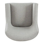Fauteuil d'appoint moderne en tissu tissé avec pieds en métal noir mat