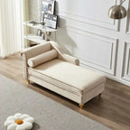 Chaise longue moderne rembourrée avec rangement