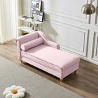 Chaise longue moderne rembourrée avec rangement