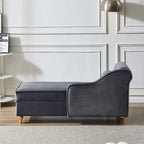 Chaise longue moderne rembourrée avec rangement