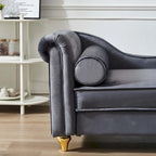 Chaise longue moderne rembourrée avec rangement