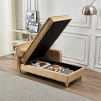 Chaise longue moderne rembourrée avec rangement