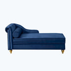 Chaise longue moderne rembourrée avec rangement