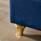 Chaise longue moderne rembourrée avec rangement