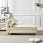 Chaise longue moderne rembourrée avec rangement