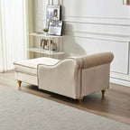 Chaise longue moderne rembourrée avec rangement