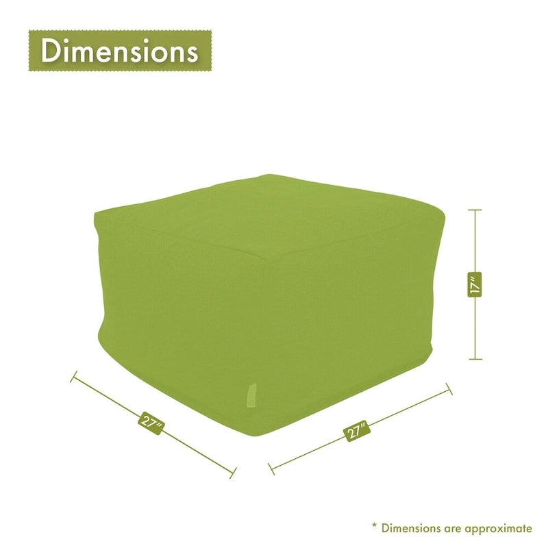 Pouf ottoman treillis intérieur/extérieur 27x27x17