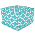 Pouf ottoman treillis intérieur/extérieur 27x27x17