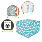 Pouf ottoman treillis intérieur/extérieur 27x27x17