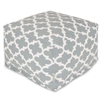 Pouf ottoman treillis intérieur/extérieur 27x27x17
