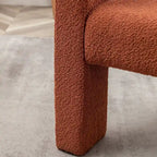 Fauteuil carré capitonné en bouclette de 71 cm de large (lot de 2)