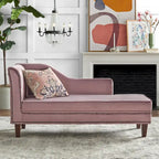 Chaise longue de rangement avec clous décoratifs couleur bronze